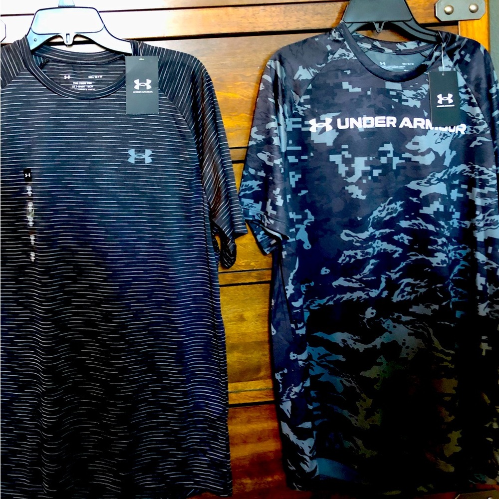 Two NEW Under Armour dry fit shirts